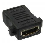 InLine Adattatore HDMI 19pin Type-A femmina a HDMI 19pin Type-A femmina, pin dorati, montaggio a pannello