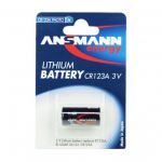 Ansmann Batteria al Litio formato CR123A da 3V. 1 pezzo . Specifica per macchine fotografiche