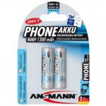 Ansmann Phone DECT Batteria ricaricabile, formato Stilo (AA) - Per telefoni cordless. 2 pz