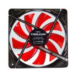 NOX CoolFan Ventola da 12cm a Led Red