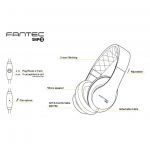 Fantec SHP-3 Headset White Black