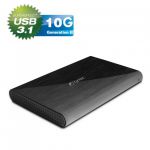 Fantec Alu-25C31 black Box per dischi da 2,5" con connessione USB 3.1