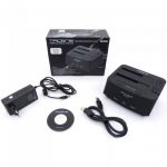 Tacens Portum DUO Docking Station USB 3.0 per 2 Dischi SATA I/II/III da 2,5 - 3,5 Funzione Backup